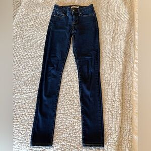 LEVIS 311 dark wash skinny jeans